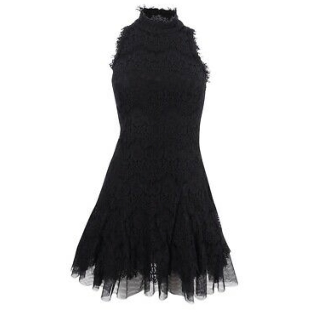 Black lace Betsy and Adam dress